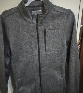 Andrew Marc-Marc New York navy herringbone jacket